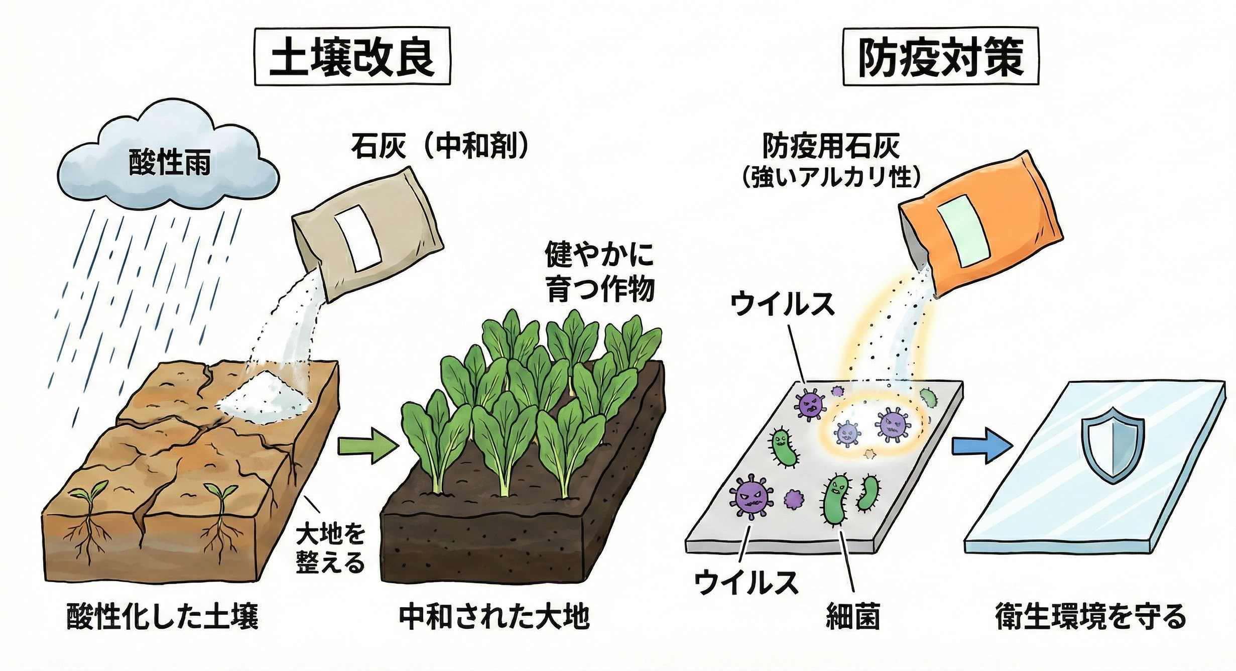 防疫・土壌改良のイメージ